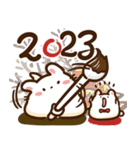 もちうさぎ達のはちゃめちゃお正月2023（個別スタンプ：5）