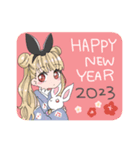 うさぎ年LINEスタンプ 2023（個別スタンプ：1）