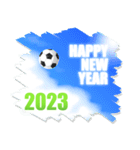 飛び出す！サッカー年賀状2023（個別スタンプ：9）