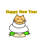 あけおめ年末2023面白まーちゃん猫ししまい（個別スタンプ：14）