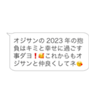 新年のおじさん構文【あけおめ・お正月】（個別スタンプ：24）