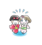 着物女子つや姫ちゃん冬・お正月2023（個別スタンプ：13）