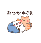 猫のトラくんとミケちゃんあけおめスタンプ（個別スタンプ：30）