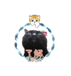 着ぐるみ 黒猫  くまちゃん日常会話（個別スタンプ：13）