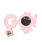 着ぐるみ 黒猫  くまちゃん日常会話（個別スタンプ：22）