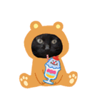 着ぐるみ 黒猫  くまちゃん日常会話（個別スタンプ：29）