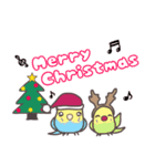 インコちゃんのクリスマス＆新年スタンプ（個別スタンプ：1）