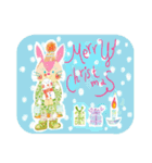 ウサギのクリスマス＆正月＆日常スタンプ（個別スタンプ：2）