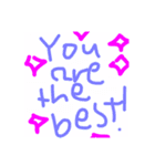 使える英語は手書きの文字（個別スタンプ：3）