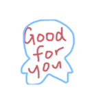 使える英語は手書きの文字（個別スタンプ：7）