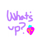 使える英語は手書きの文字（個別スタンプ：22）