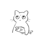 フキゲン猫（個別スタンプ：1）