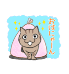 3びきの茶ねこ～お正月＆あいさつ編～（個別スタンプ：25）