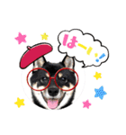 可愛い黒豆柴佐助くん③【グリーティング】（個別スタンプ：23）