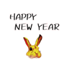 ウサギさんの新年（個別スタンプ：9）