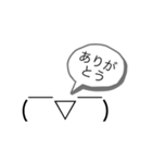 (￣▽￣) 絵文字がしゃべったー ＼(^o^)／（個別スタンプ：3）