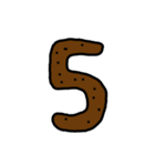 数字のウンチ（個別スタンプ：6）