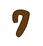 数字のウンチ（個別スタンプ：8）