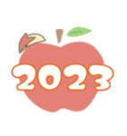 うさぎとりんごうさぎ【新年の挨拶2023】（個別スタンプ：18）