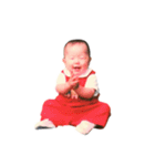赤ちゃんの写真（0歳～1歳の人間の女の子）（個別スタンプ：3）