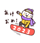 ○ぼくとクマとスノボの仲間達○年末年始！（個別スタンプ：2）