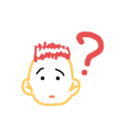 喜怒哀楽（ツーブロック）（個別スタンプ：6）