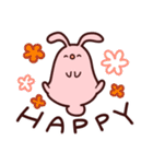 うさぎとわんこがもふもふしてるだけ。②（個別スタンプ：4）