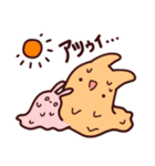 うさぎとわんこがもふもふしてるだけ。②（個別スタンプ：6）