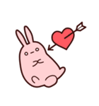 うさぎとわんこがもふもふしてるだけ。②（個別スタンプ：8）