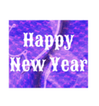 【 Happy New Year  毎年使えます 】purple（個別スタンプ：1）