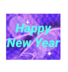【 Happy New Year  毎年使えます 】purple（個別スタンプ：2）