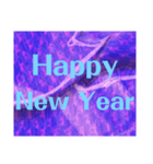 【 Happy New Year  毎年使えます 】purple（個別スタンプ：5）