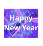 【 Happy New Year  毎年使えます 】purple（個別スタンプ：7）