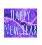 【 Happy New Year  毎年使えます 】purple（個別スタンプ：9）