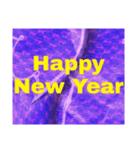 【 Happy New Year  毎年使えます 】purple（個別スタンプ：10）