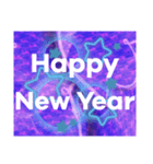 【 Happy New Year  毎年使えます 】purple（個別スタンプ：13）