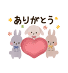 ♡一年中使える♡うさぎの日常♡（個別スタンプ：4）