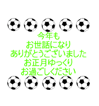 サッカーボールで年末年始と日常使える 4（個別スタンプ：12）