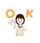 ボブっ子 アバタースタンプ（個別スタンプ：1）
