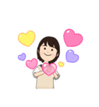 ボブっ子 アバタースタンプ（個別スタンプ：3）