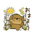 プードル犬 6『時々関西弁(冬)』（個別スタンプ：1）