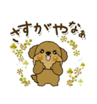 プードル犬 6『時々関西弁(冬)』（個別スタンプ：23）