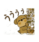 プードル犬 6『時々関西弁(冬)』（個別スタンプ：34）