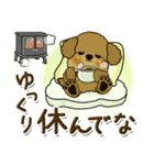 プードル犬 6『時々関西弁(冬)』（個別スタンプ：36）