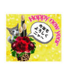 mon*habi【あけおめ・メリクリ・誕生日】①（個別スタンプ：5）