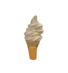 バニラアイスクリームコーン スタンプ（個別スタンプ：1）