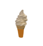 バニラアイスクリームコーン スタンプ（個別スタンプ：3）