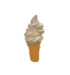 バニラアイスクリームコーン スタンプ（個別スタンプ：5）