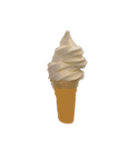 バニラアイスクリームコーン スタンプ（個別スタンプ：6）