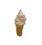 バニラアイスクリームコーン スタンプ（個別スタンプ：7）